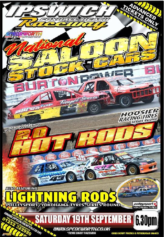 Ipswich 19th September 2020 National Saloon Stock Cars